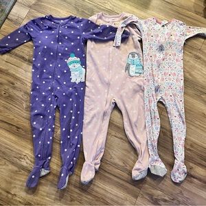 4t footed pajamas bundle